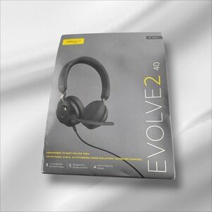 Jabra GN Evolve2 40 USB-A, MS Stereo Wired Corded Headset Version D NEW‎ Sealed